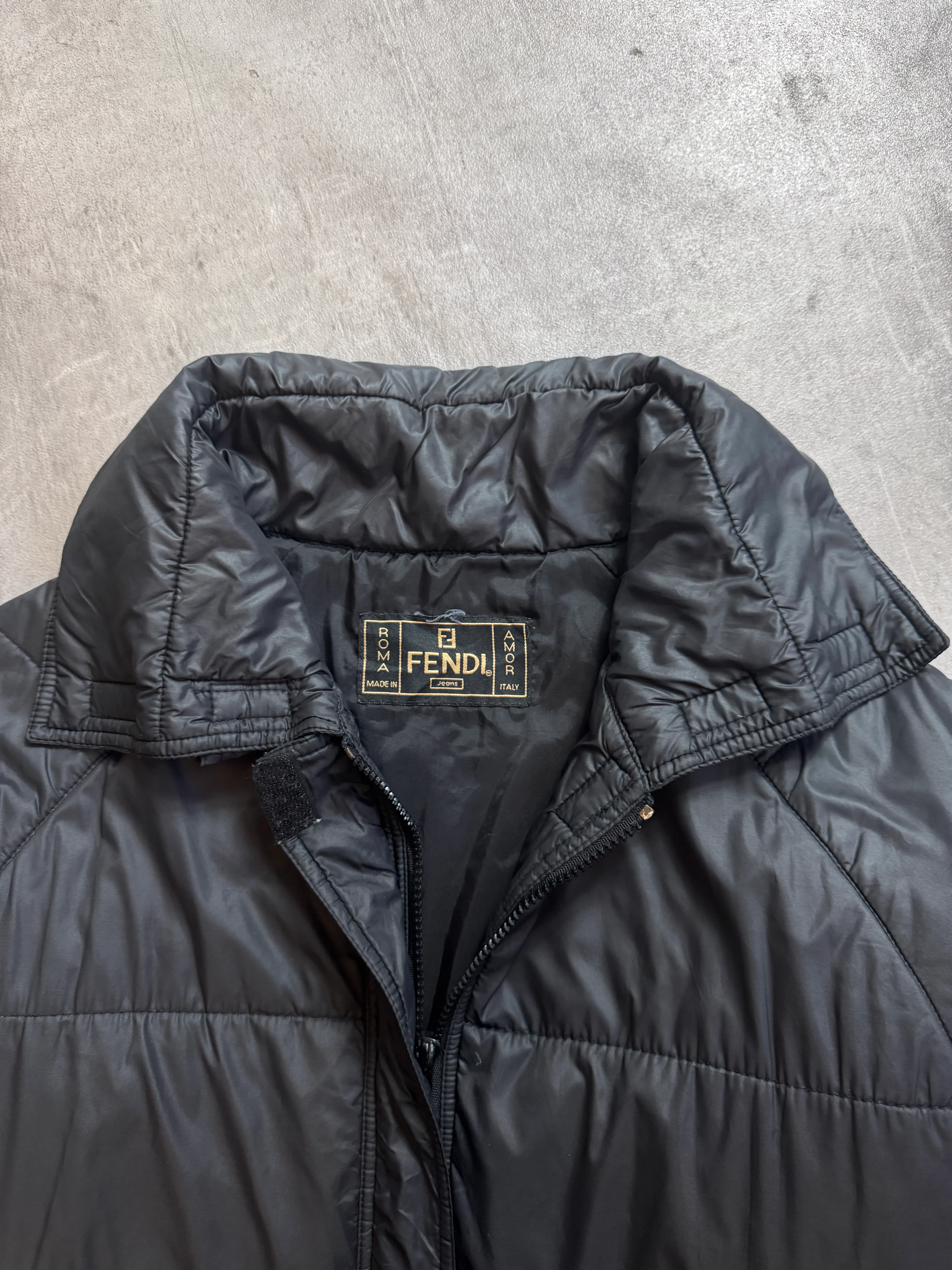 1990's Fendi Lightweight Quilted Puffer Jacket - Image 4