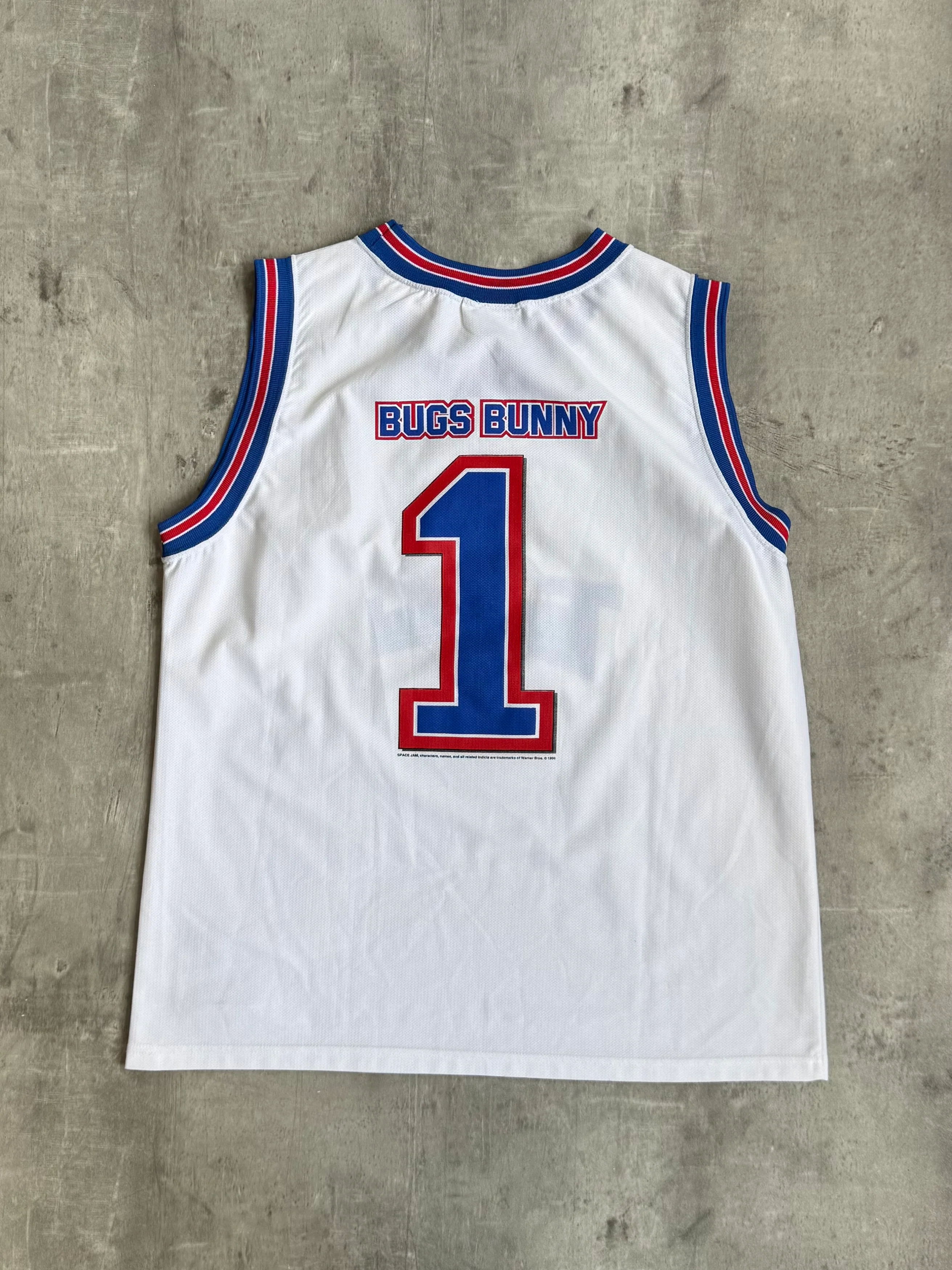 1996 Nutmeg Official Space Jam 'Bugs Bunny 1' Tune Squad Jersey - Image 6