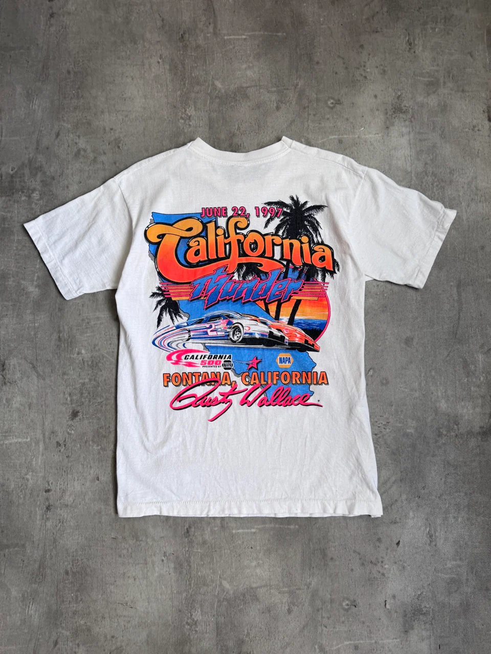 1997 Rusty Wallace Single Stitch Graphic Tee - Image 3