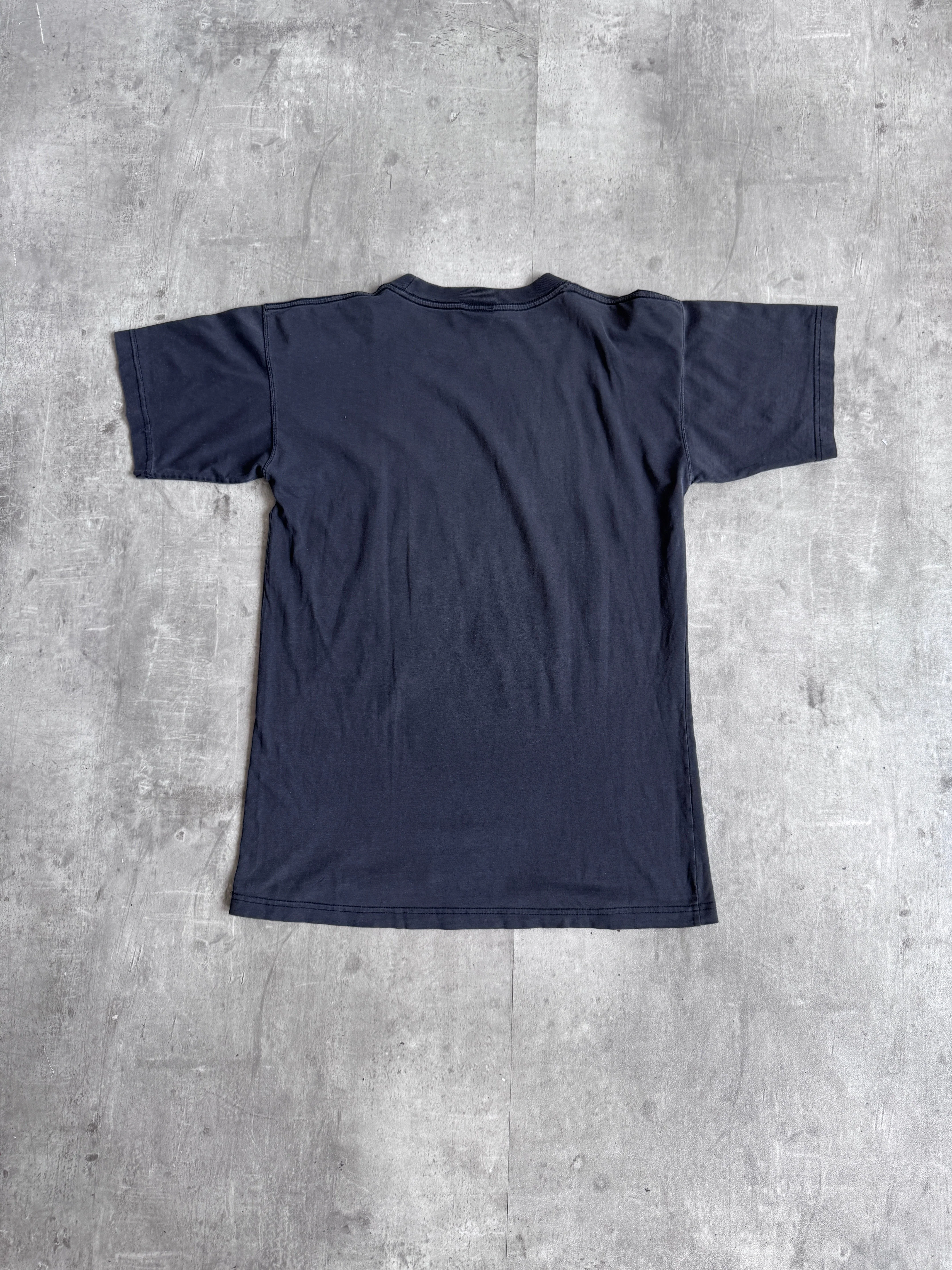 2000 WWE The Rock "Layeth The Smacketh Down" Washed Black Graphic Tee - Image 4