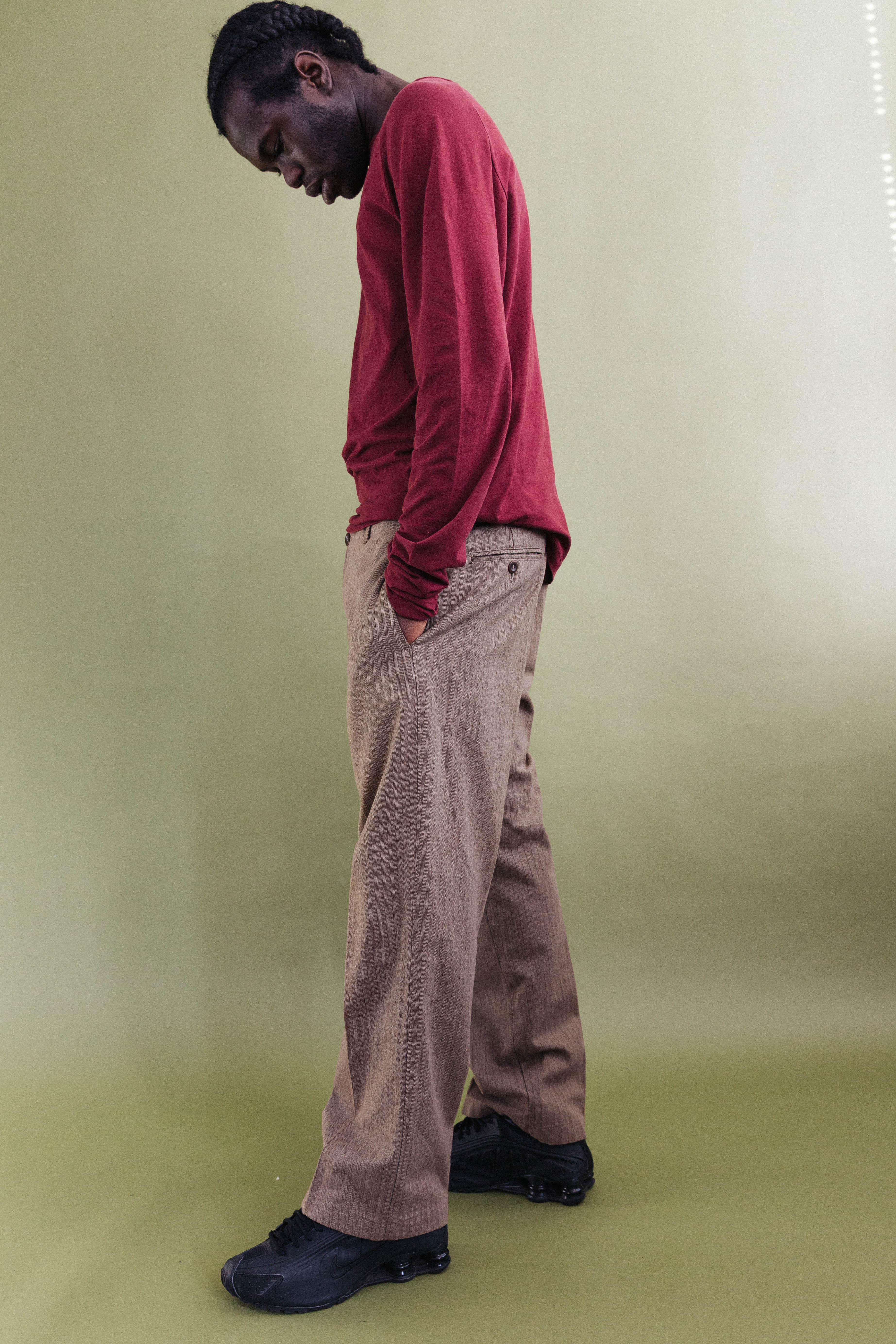 A/W 2003 C.P. Company Wool Striped Trousers - Image 3