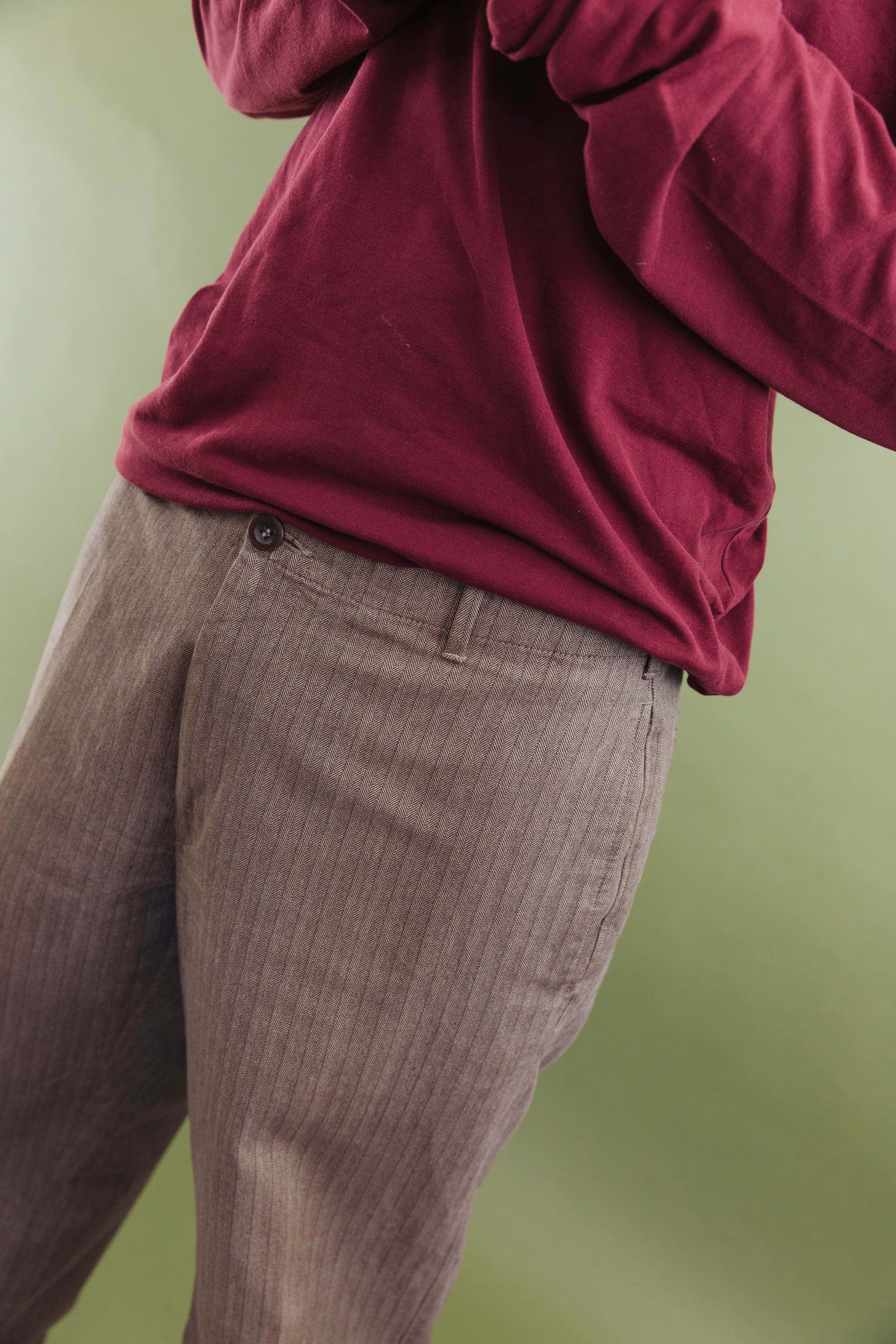 A/W 2003 C.P. Company Wool Striped Trousers - Image 4