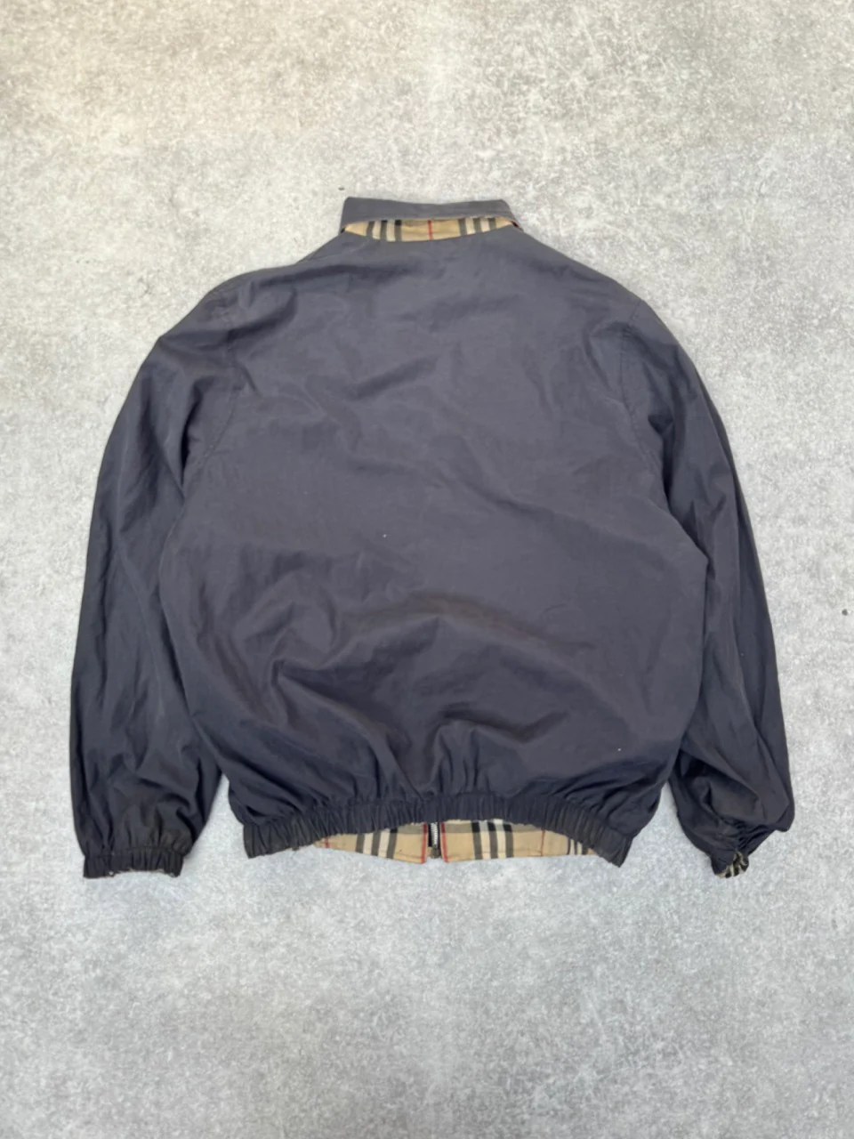 Burberry Distressed Nova Check Reversible Harrington Jacket - Image 5