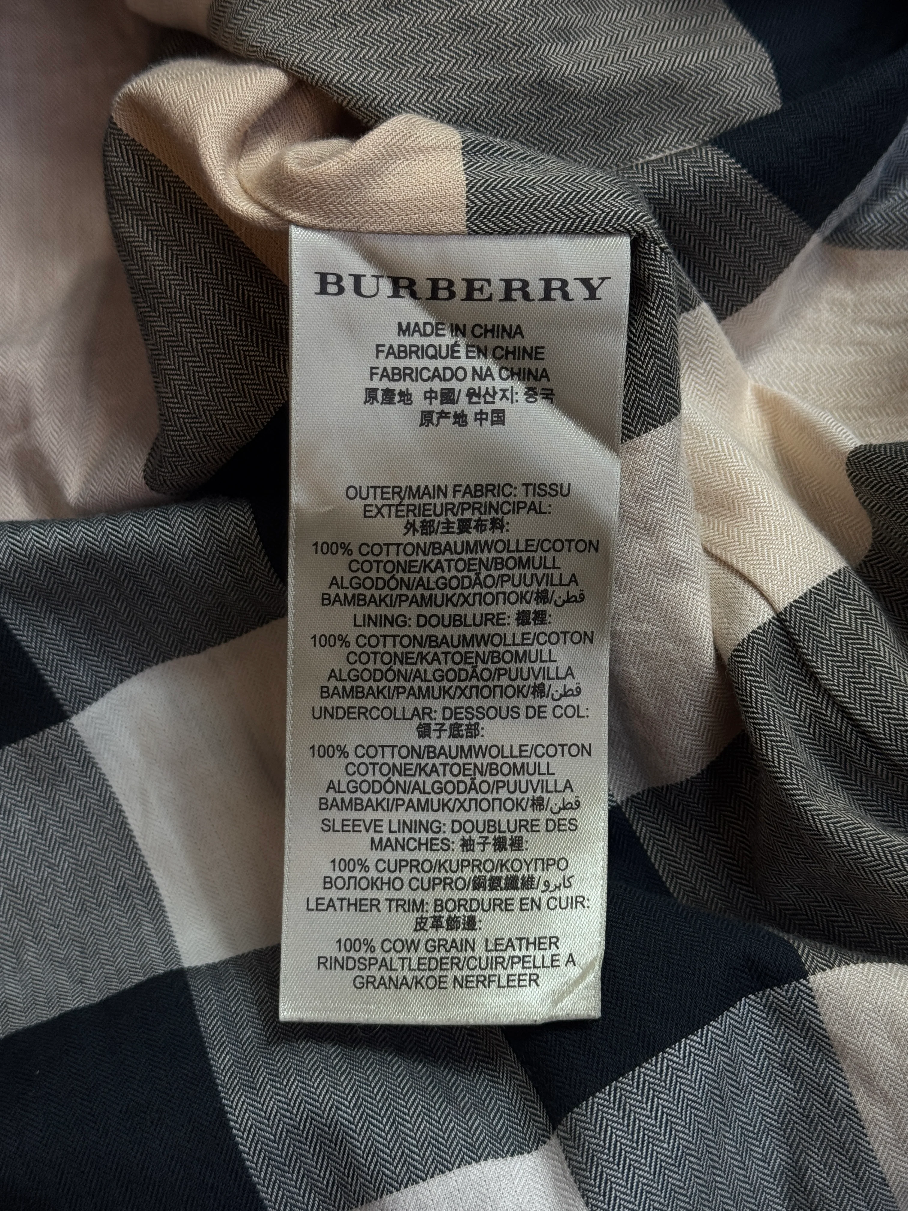 Burberry Navy Hooded Cotton Twill Parka Jacket - Image 5