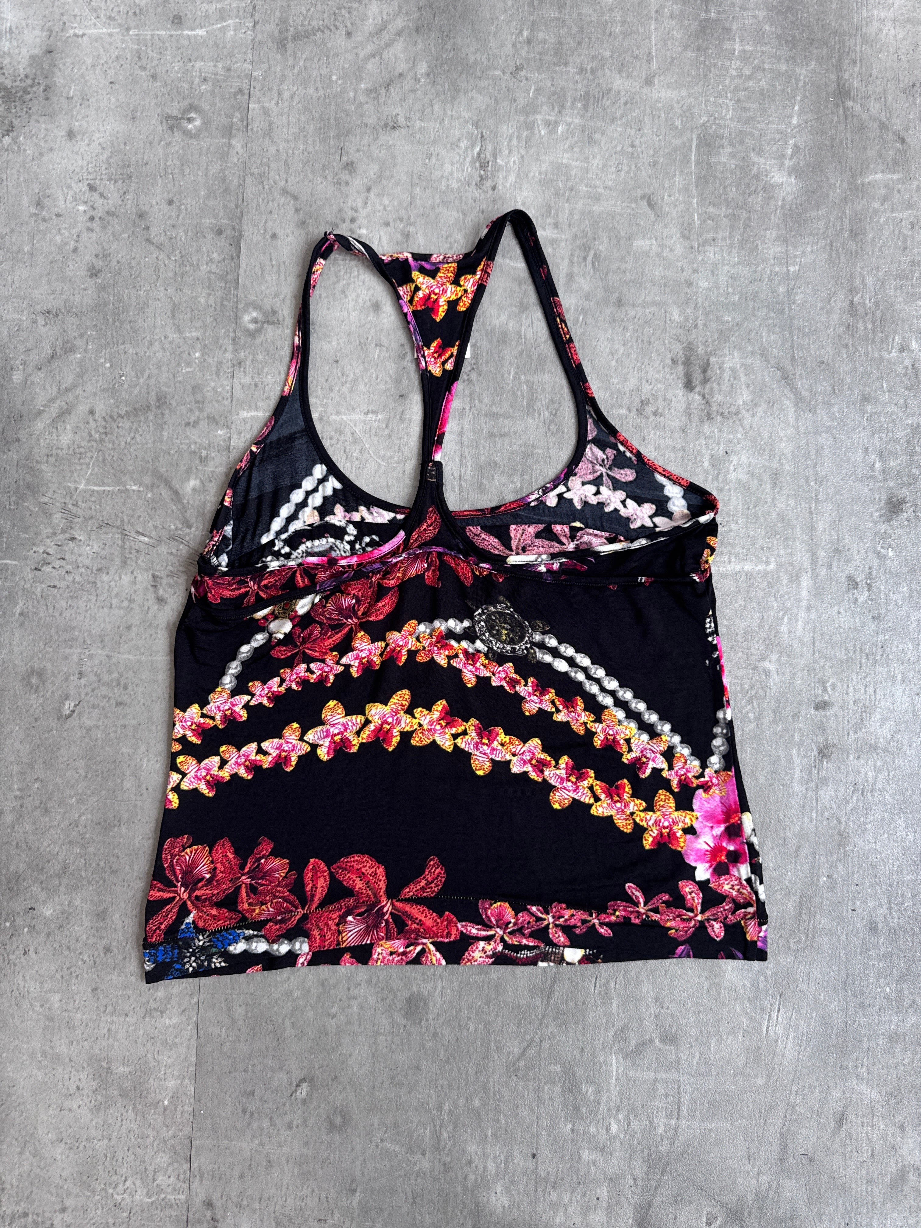 Cavalli Floral Patterned Triangle Cami Top - Image 3