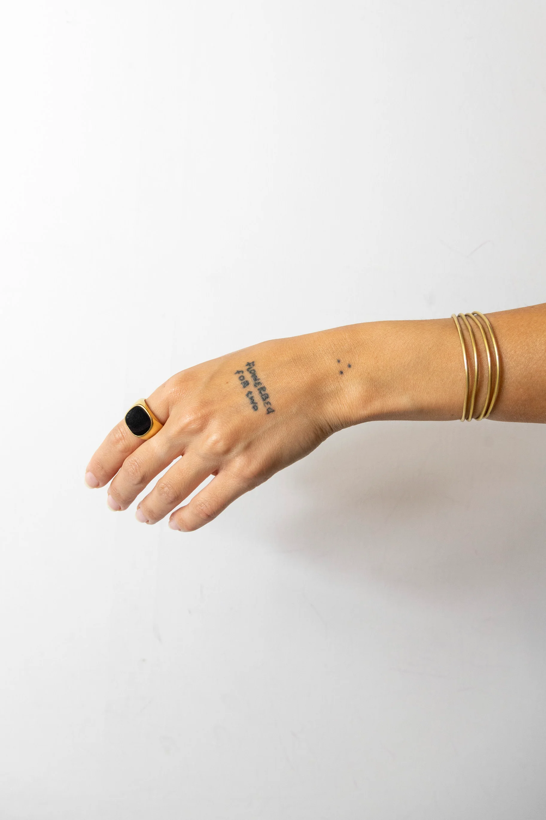 Gold Black Square Ring - Image 5