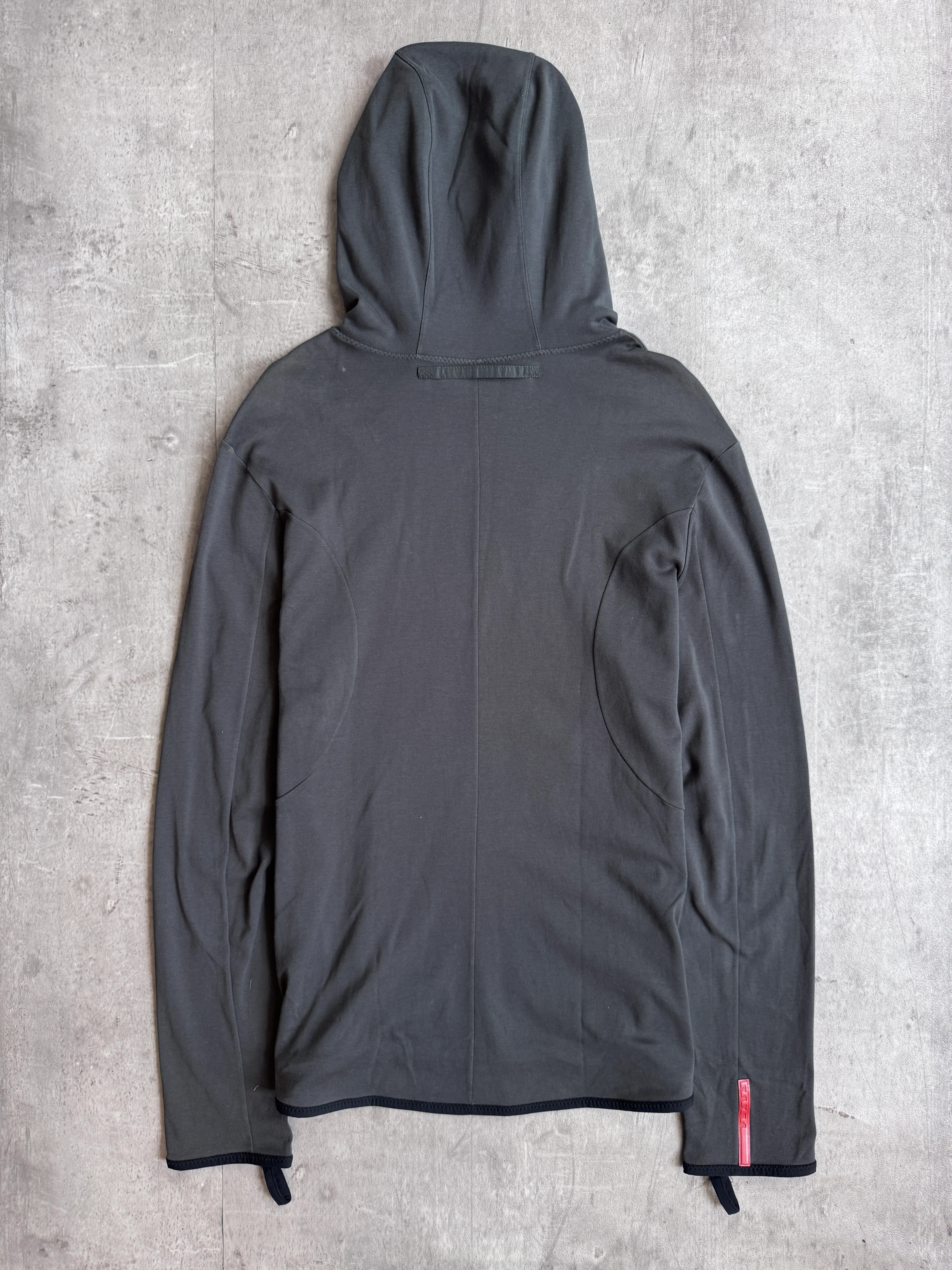 Prada Lightweight Black Cotton Hoodie - Image 6