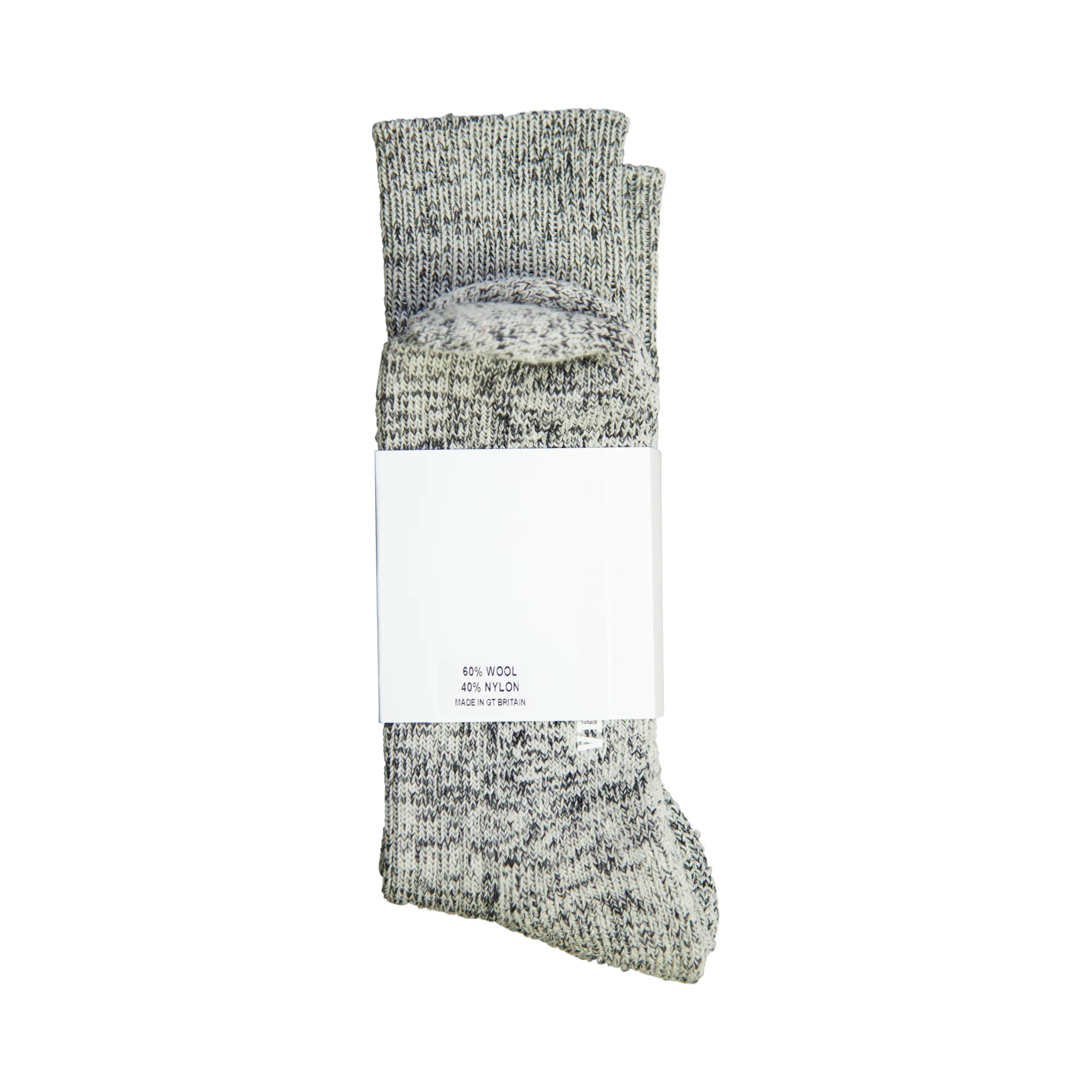 Vintage Threads Grey Mixed Knit Socks - Image 3