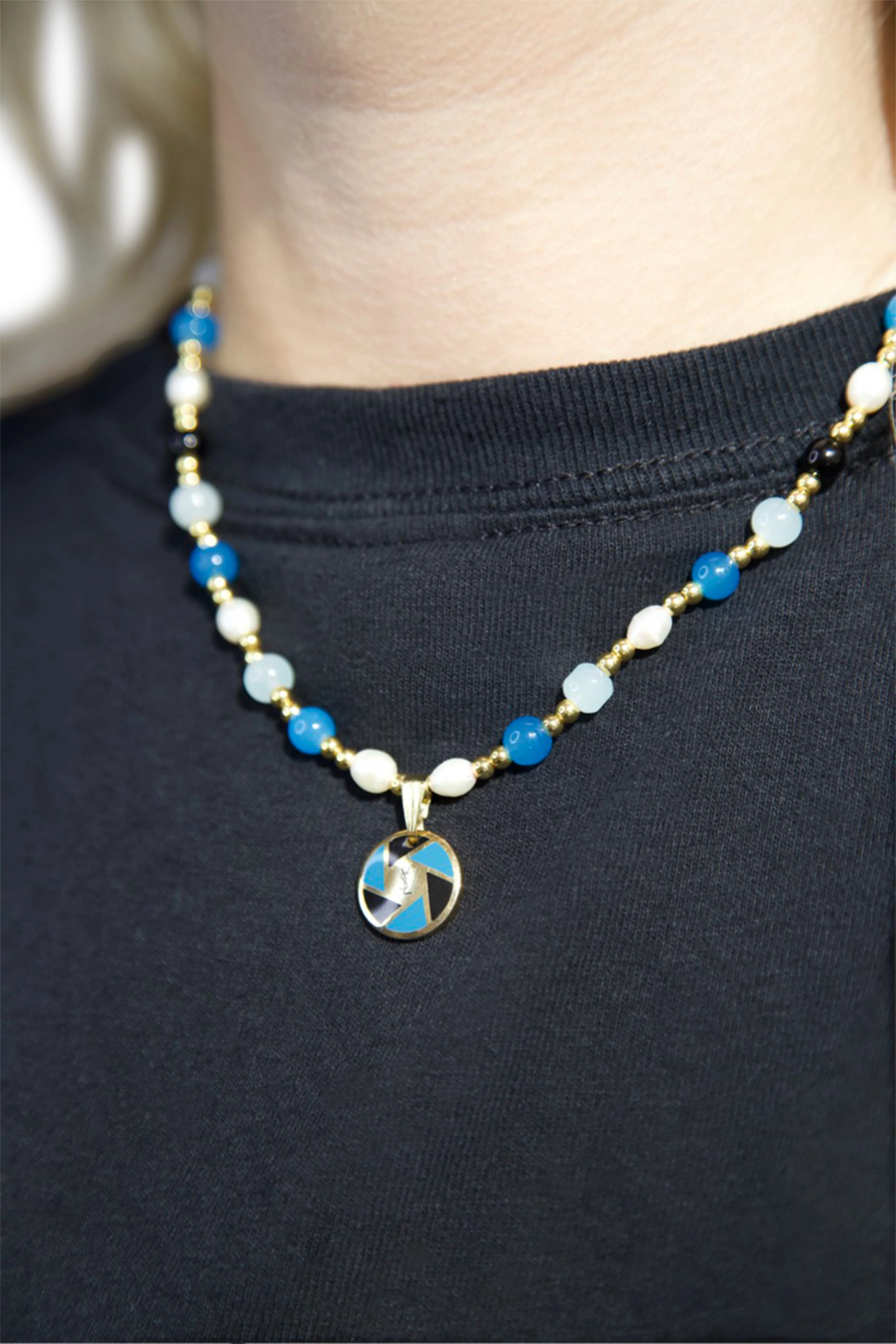 VT Rework: YSL Multi Beaded Gold Pendent Necklace - Image 3